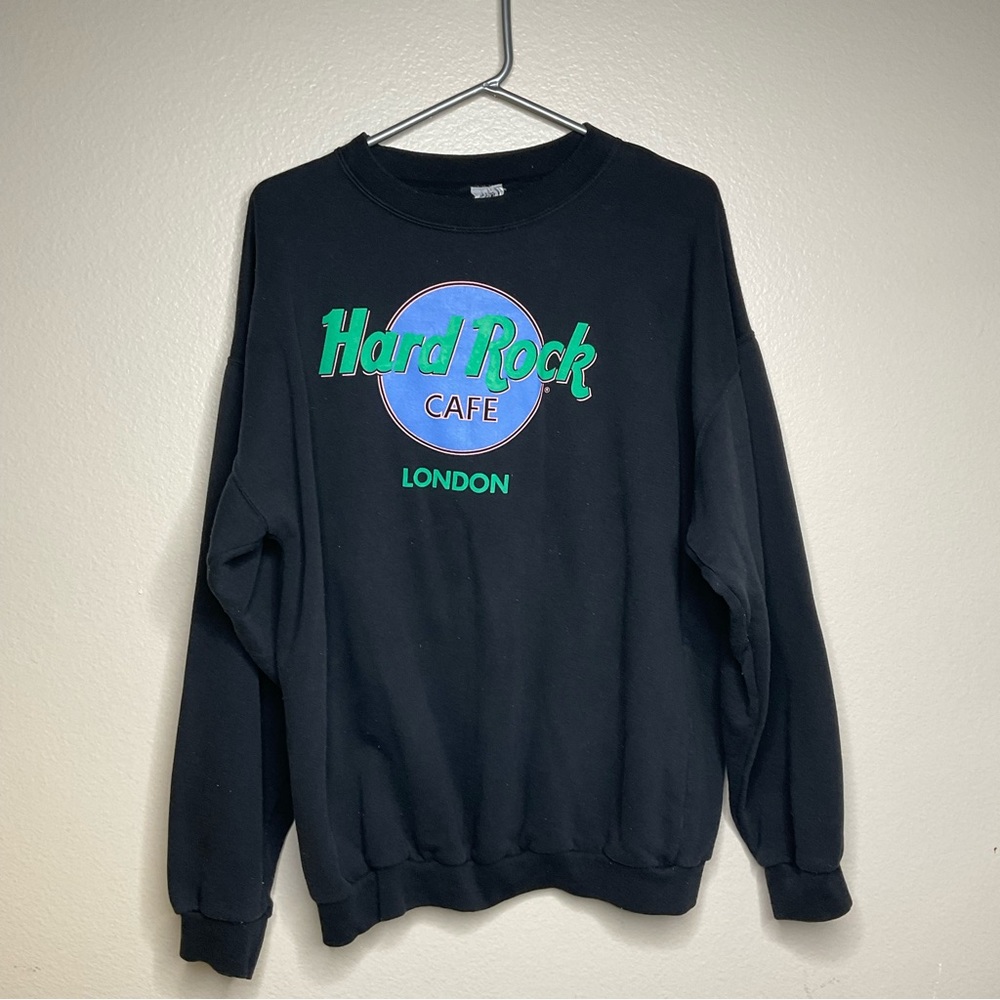 Hard Rock Cafe London Black Sweatshirt, Size L